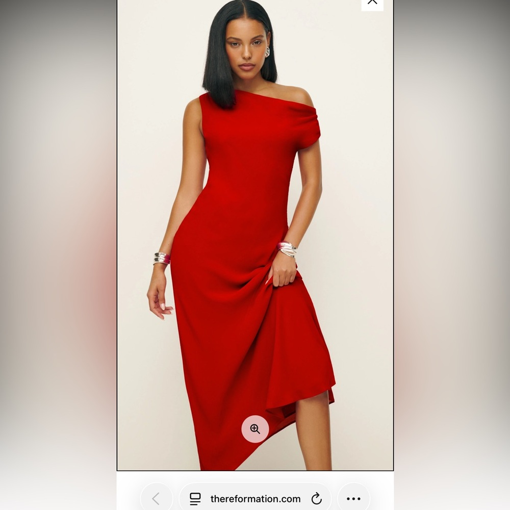 Reformation - Costanza Dress in Lipstick - (NWT) Maxi Dress